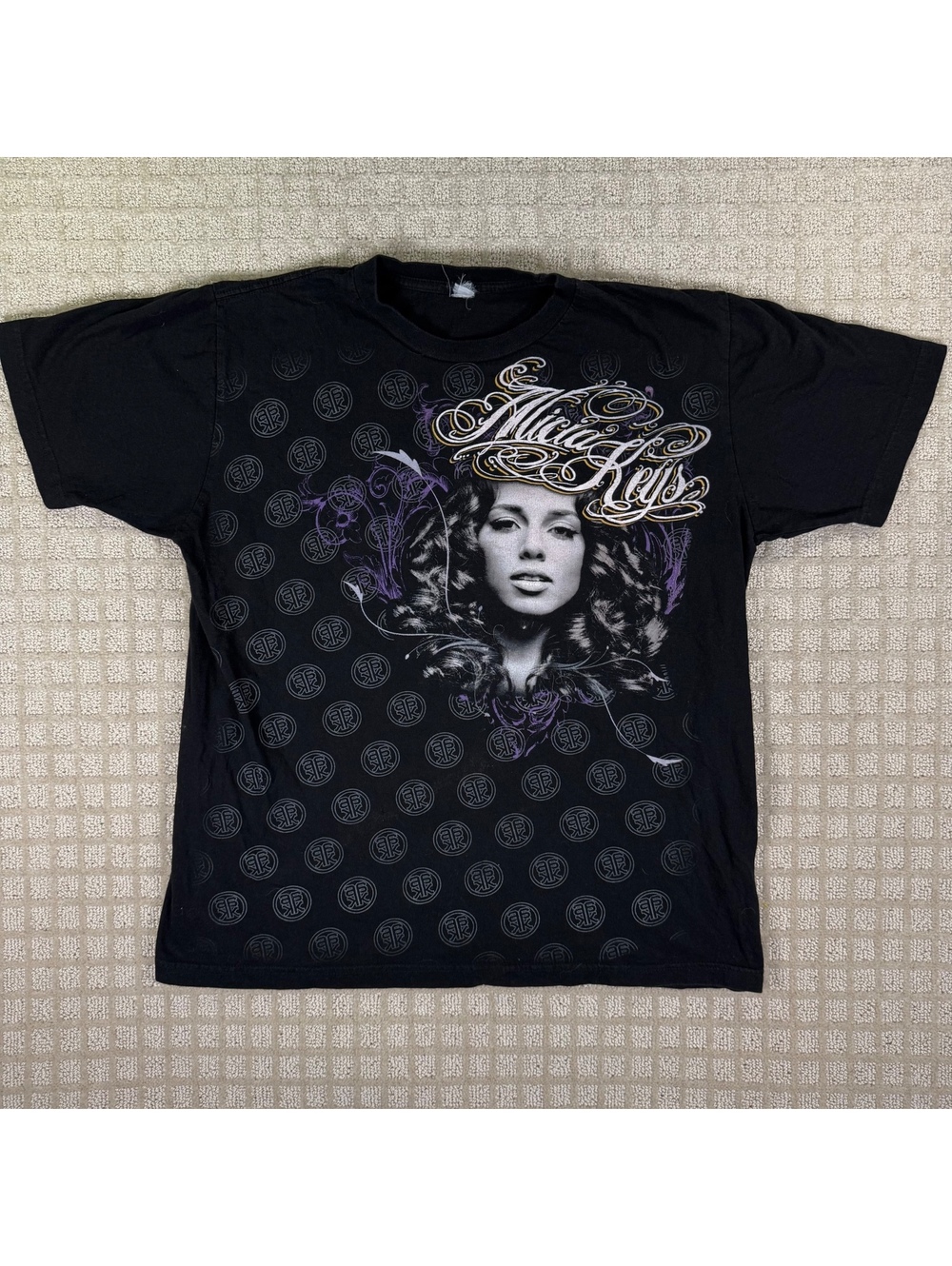 Alicia Keys Graphic Y2K T Shirt Women’s L